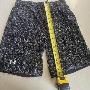 Under Armour Speckled Black and White Athletic Shorts